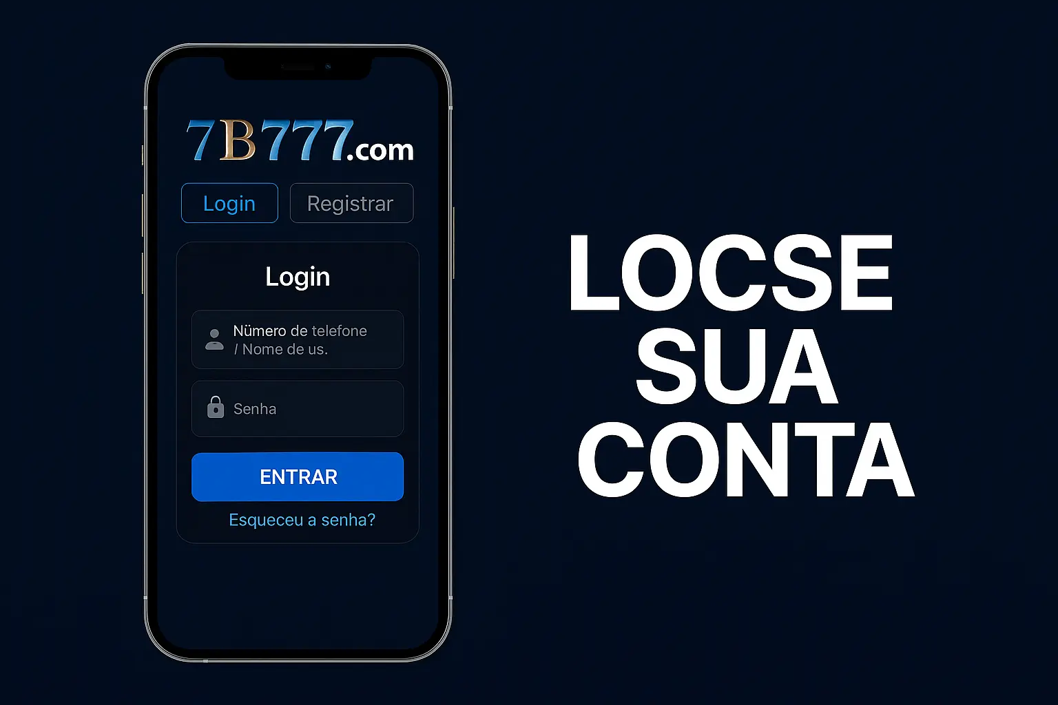 Não Perca tempo, o rRgistro na site 7B777.COM
