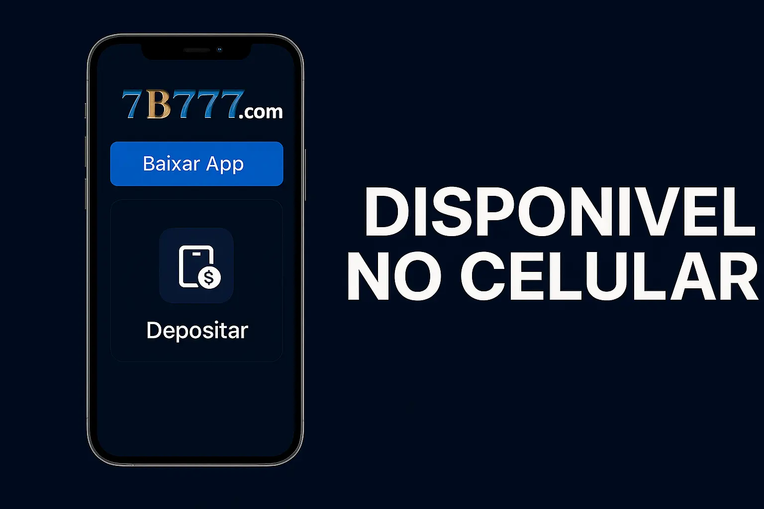 Criar uma nova Conta no plataforma 7B777.COM